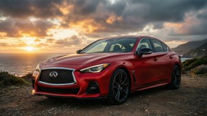 Red Sport at Sunset