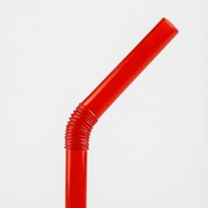 Red Straw Isolated