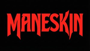 Red Stylized Logo Typography