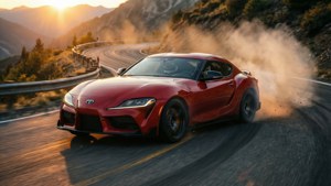 Red Supra Drifting Sunset