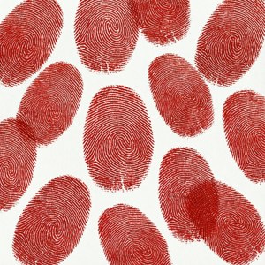 Red Thumbprint Pattern