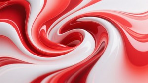 Red White Fluid Swirl