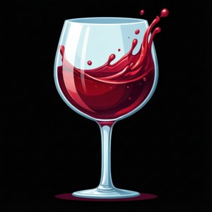 Red Wine Splash Vector