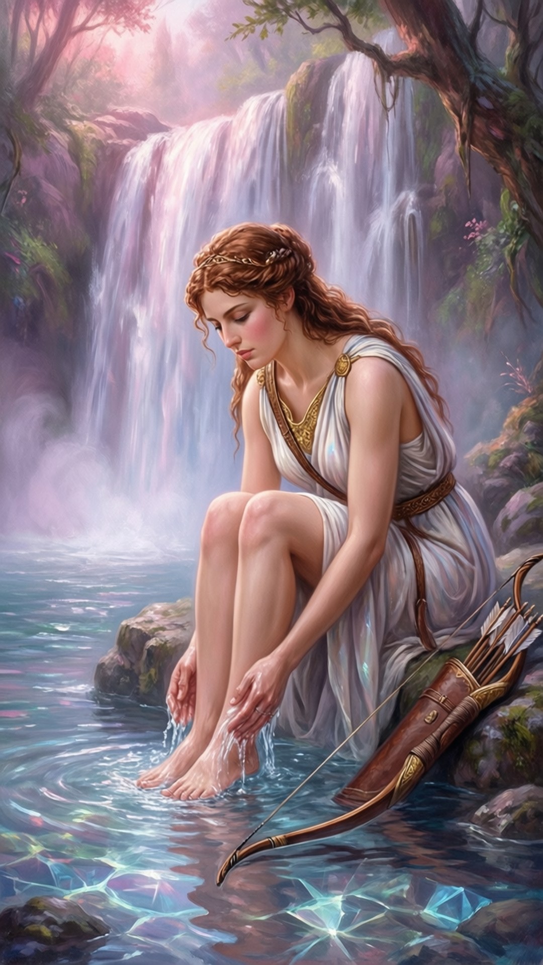 Reflections in the Pool by Wallpapers.art Studio