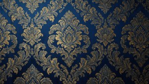Regal Blue Damask