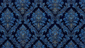 Regal Blue Damask