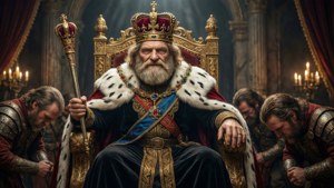 Regal King Bob on Throne