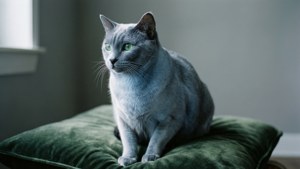 Regal Korat on Cushion