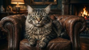 Regal Nebelung in Armchair