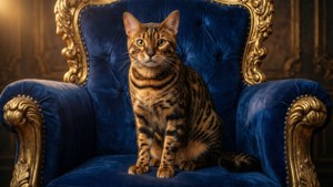 Regal Ocicat Throne