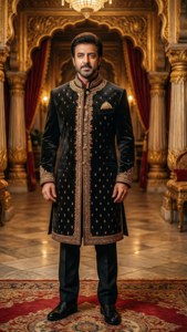 Regal Sherwani Portrait