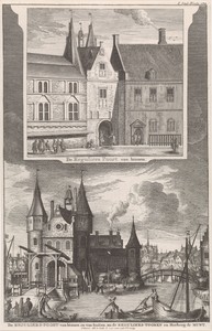 Regulierspoort en de herberg de Munt te Amsterdam