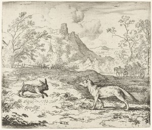 Reinaert de vos en een konijn