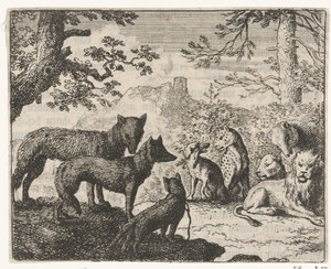 Reinaert de vos' familie verlaat het gerecht