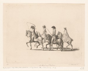 Reis van de kunstenaar naar Dresden in juni 1789