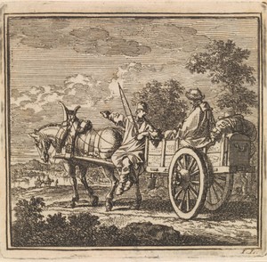 Reiziger laat zich vervoeren in een wagen