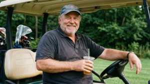 Relaxed Golf Cart Lean