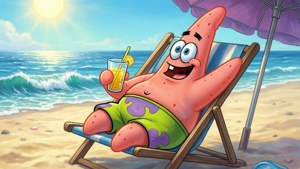 Relaxing Patrick Star