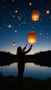 Releasing Lanterns