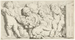 Reliëf met acht putti
