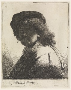 Rembrandt in Cap and Scarf