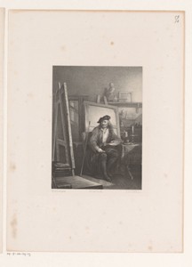 Rembrandt in zijn atelier