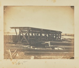 Represents the platform on which the bottoms of the arks are constructed