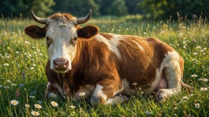 Resting Dairy Cow Meadow