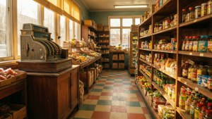 Retro 70s Grocery Store