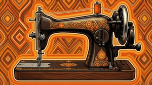 Retro 70s Sewing Machine