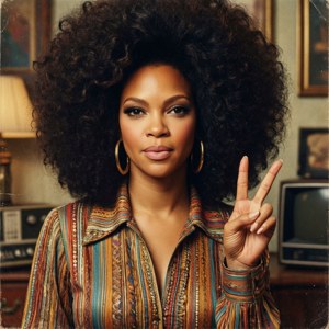Retro Afro Beyonce
