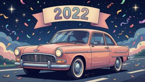 Retro Car New Year
