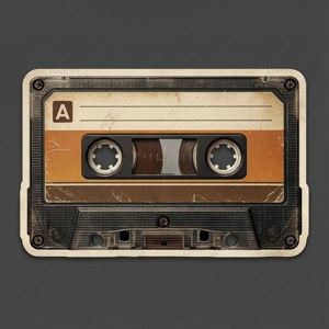 Retro Cassette Sticker
