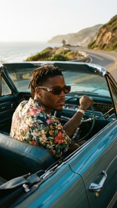 Retro Coastal Drive