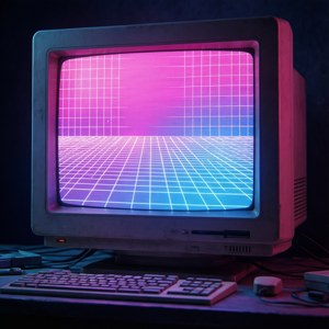 Retro Computer Glow