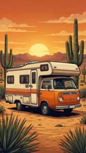 Retro Desert Motorhome
