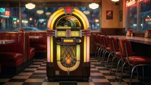 Retro Diner Neon Jukebox