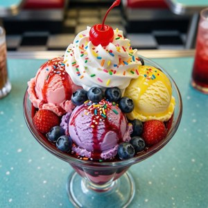 Retro Diner Sundae