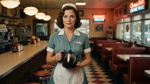 Retro Diner Waitress