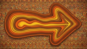 Retro Groovy Arrow