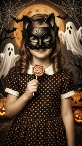 Retro Halloween Cat