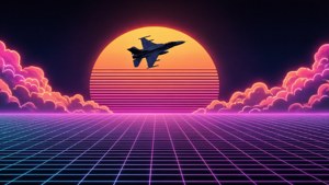 Retro Jet Sunset
