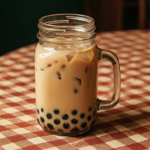 Retro Mason Jar Bubble Tea
