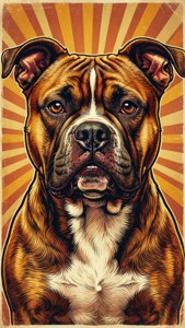 Retro Pitbull 70s Style