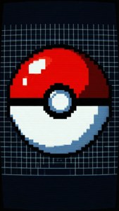 Retro Pixel Pokeball