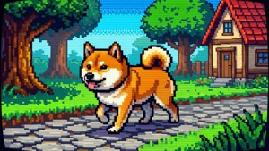 Retro Pixel Shiba