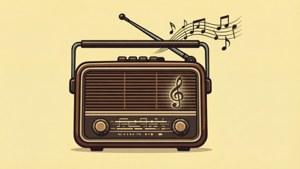 Retro Radio Vector