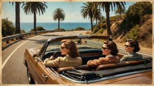 Retro Road Trip Poster