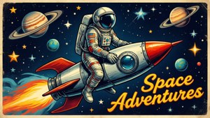 Retro Space Poster