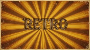 Retro Sunburst Header